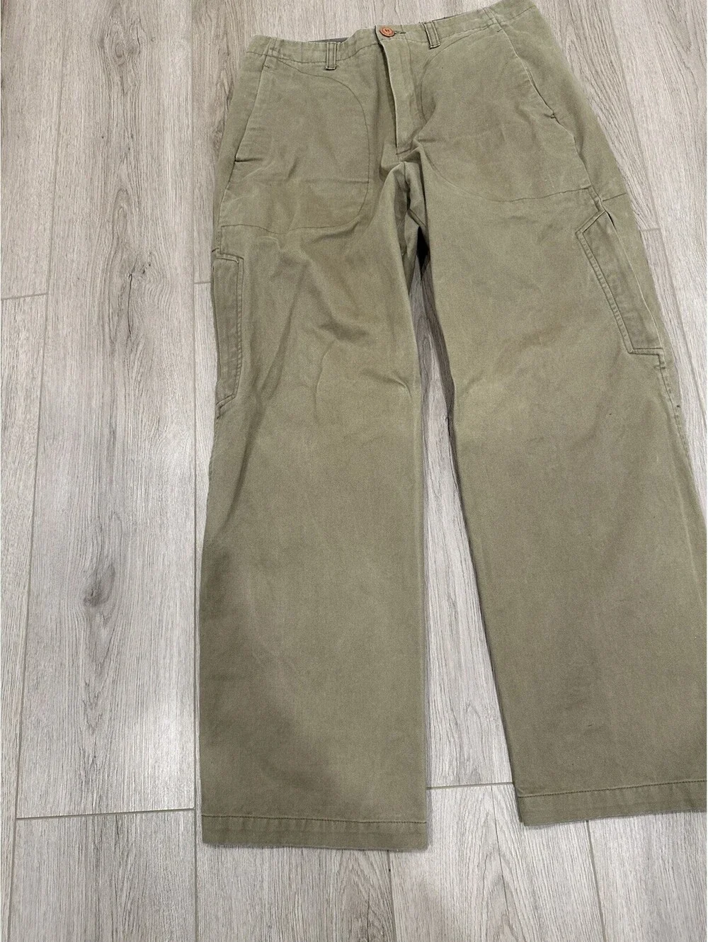Freshjive Mens 30x29 Khaki Cargo Pants Vintage 1990s Skater Thrasher Gear